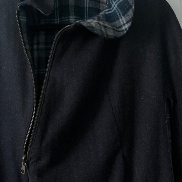 Wool Reversible Cape or Cloak/Poncho with zipper & pocket for both sides - Picture 14 of 15